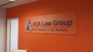 Lobby Sign - ASA Law Group