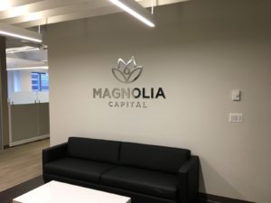 Lobby Sign - Magnolia Capital