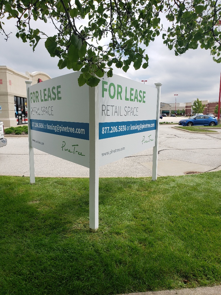 Vinyl Overlays to Rebrand Commercial Real Estate Signs in Chicago IL