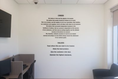 Dimensional Wall Lettering in Chicago IL