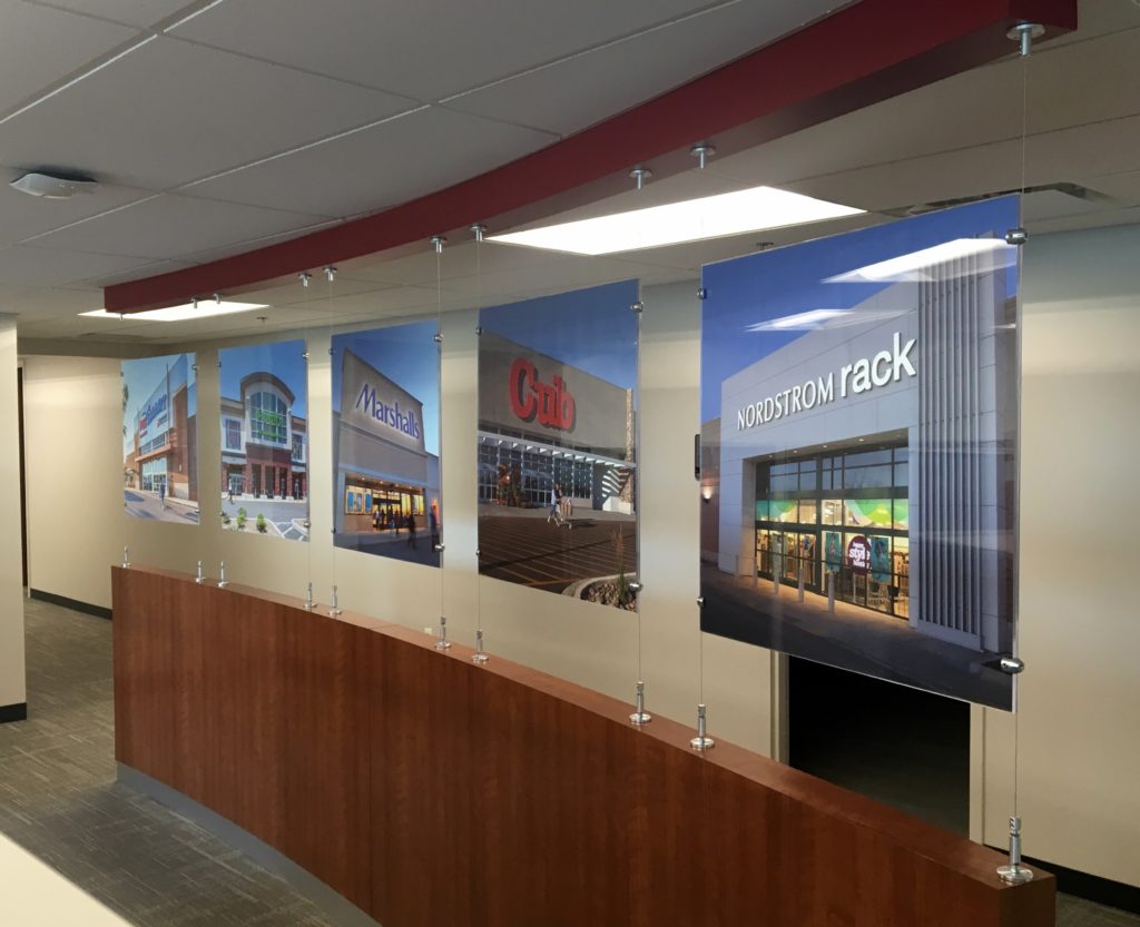 Interior Office Signs | Hanging Acrylic Panels