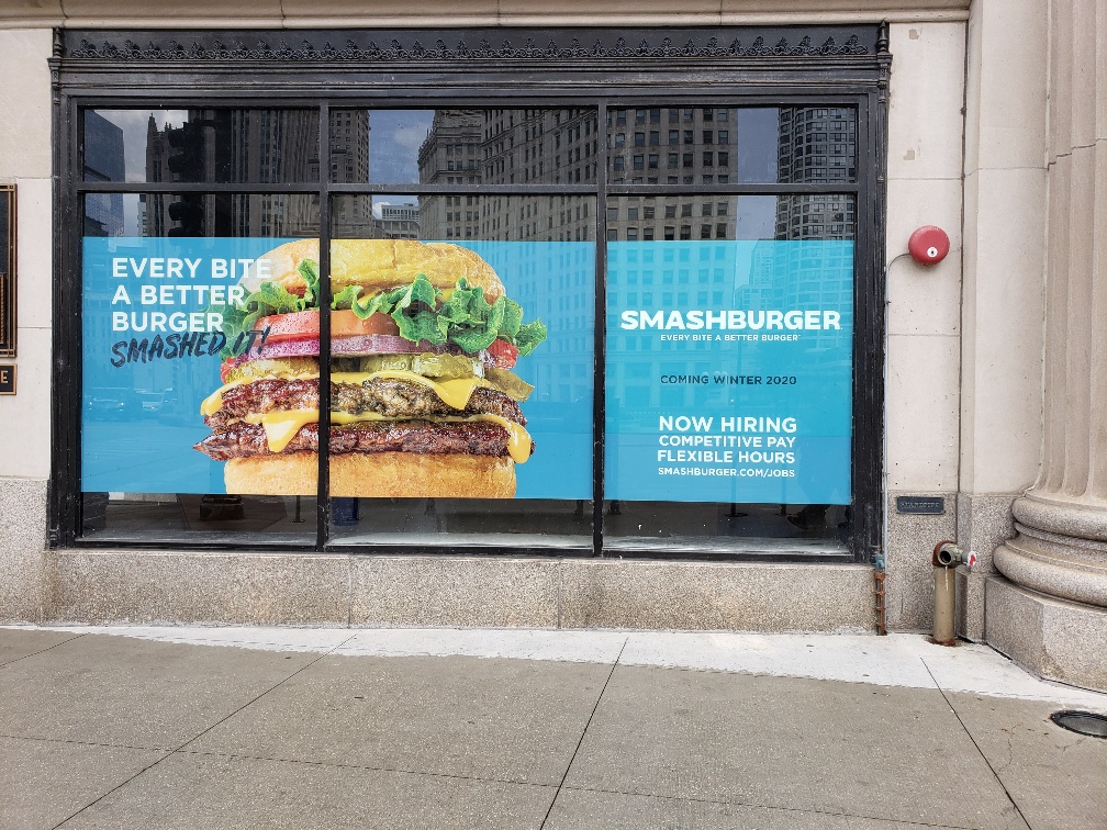 Opening Soon Window Graphics for Restaurants in Chicago IL
