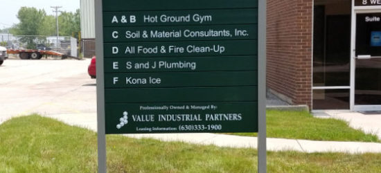 Post and Panel Directory Signs in Arlington Heights IL