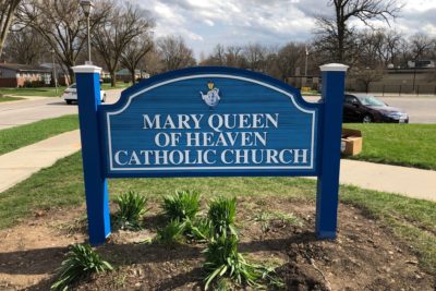 Sandblasted monument signs for churches in Elmhurst IL