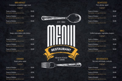 Menu Board Signs for Restaurants in Chicago
