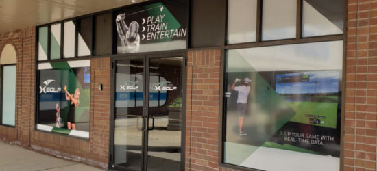 Window Graphics for Virtual Golf Centers in Downers Grove IL
